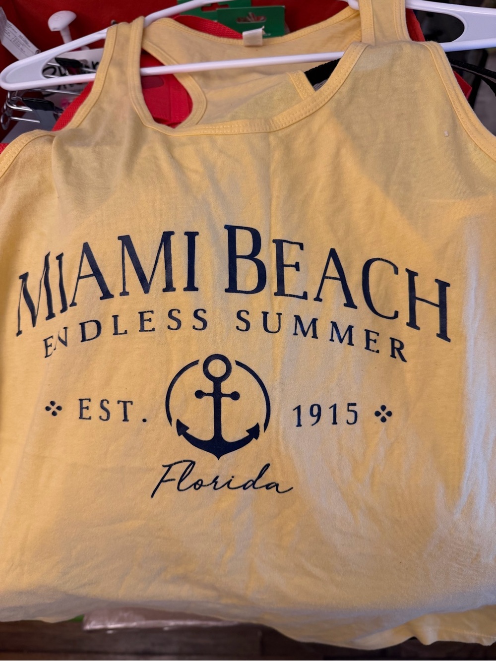 Miami Beach 'Endless Summer' women Tank Top - Yellow
